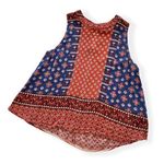 Elodie  | Red and Blue Floral Print Tank Top Medium Photo 0