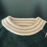 Camp Beverly Hills Canteen Vintage pullover sweater, geometric intarsia, size S Gray Photo 4