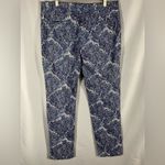 Talbots  Womens Pants Modern Cut Pretty Plum & Blue Paisley Fall Autumn Sz 14 Photo 1