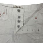 Free People  Loving Good Vibrations High Rise Denim Shorts White Size 31 Photo 8