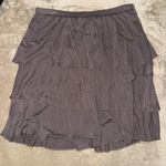 Garnet Hill  tiered gray skirt Photo 0