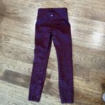 Lululemon  Speed Wunder Under Leggings Size 4 Burgundy Sculpting Full-Length Pant Photo 10
