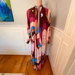 Aura NWT Celestial Psychedelic Maxi Dress Flowy Tie Back Relaxed Oversized OSFM Photo 10