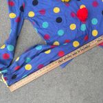 Vintage handmade blue Polkadot clown suit with pom detail on front MEDIUM? Photo 6