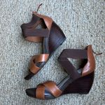 Johnston & Murphy Two Tone Leather Neela Wedge Heels Size 9.5 Photo 8