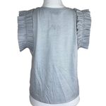 ZARA NWT Light Grey Contrast Top Size Small Photo 7
