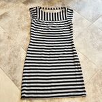 Trina Turk  striped sleeveless mini dress pullover black gray size P/XS s… Photo 2