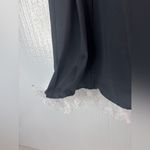 PCGAGA L Tennis Dress Black Women's Fitted Outfit White Ruffle Skirt Trim Size L Photo 6