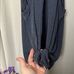 Gap  Fit Breathe Dark Blue Tie Back Tank Top Size Small Photo 5