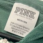 PINK - Victoria's Secret Victoria’s Secret Pink Velour Full Zip Hoodie Green Cozy Chic Y2K Velvety Size M Photo 6