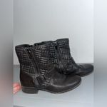 Calvin Klein Edgy Streetwear Rauline Black Quilted Ankle Moto Walden Boots Sz 9 Photo 4