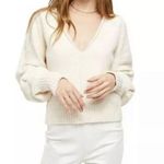 Free People Reverie V-Neck Sweater Vanilla  Photo 0