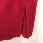 ASTR New  the Label Cherry Red Pleated Bustier Midi Dress Thigh Slit Size‎ Small Photo 6
