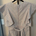 Robert Rodriguez  Basia Mini Dress Stripe Ruffle Cotton‎ Size 6 Photo 6