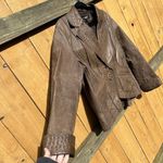 Black Rivet Womens Leather‎ Jacket Blazer Size Large Boho Indy Whimsy Brown Cute Photo 2