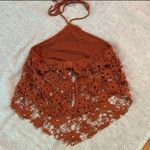 Free People NWOT  Rust Burnt Orange Seychelle Lace Top Sz S Photo 4
