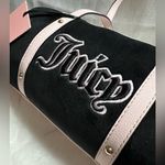 Juicy Couture NEW Pink Black Velour Mini Barrel Bag Photo 5