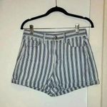 American Eagle Nautical Striped High Waisted Mom Shorts Size 4 Photo 0