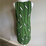 Ann Taylor NWT  Green Black Print Shift Dress Womens 2 Career Work Photo 3