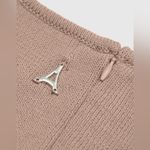 Maniere De Voir NWT  knitted contour one sleeve playsuit romper in taupe XS Photo 4