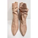 Jessica Simpson  Slouch Ankle Boots Pointed Toe High Heel Neutral Tan Size 8 Photo 4