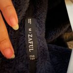 Zaful Black Teddy Jacket Plush Zip-Up Style Photo 4