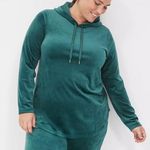 LIVI velour hoodie Green Size undefined Photo 0
