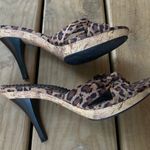 Fioni NWOT  Leopard Cork Heels Photo 6