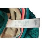 Cacique  GREEN Mesh Ruched Bottom Blousy Top Built in Bra Tankini Sporty 40DDD 14 Photo 5