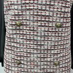 Julia Jordan Black Multicolor Tweed Bow Tie Pinafore Sleeves Mini Shirt Dress 8 Photo 5