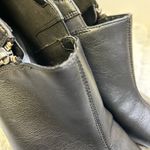 Aerosoles Birdcage Black Peep-Toe Heeled Boots Photo 4