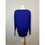 Pure Collection Cashmere Sweater Royal Blue Long Sleeve Knit Size US 8/10 Photo 1