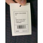 Theory Body Con Houndstooth Jacquard Plaid Sheath Dress Dark Currant small NEW Photo 5