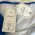 TROPICAL HIGH WAISTED BLUE‎ BIKINI SWIMSUIT 2 PIECE STRAPPY SIZE MEDIUM NWT Blue Photo 6