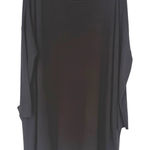 COS  Black Long Sleeve Pocket Tunic Dress Size Large Minimalist Contemporary Photo 0