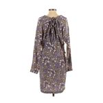 2012 MARNI at H&M Green Purple Multi Batik Print Silk Dress Photo 1