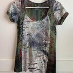 Daytrip Green Distressed Short Sleeve Shirt Photo 0