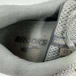 Brooks  Size 11 Sneaker Silver White Mesh Revel 2‎ Running Lace Up Athleticwear Photo 5