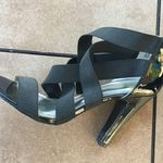 Mossimo Supply Co Black Strappy Heels Photo 4