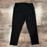 Ouges Black Crop Leggings With Side Pockets Size Large Photo 3