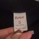 Romwe Black Long Sleeve Crop Top Photo 2