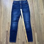 Mother Jeans The Pixie Ankle Fray City Sidewalks SZ 27 Dark Wash Button Fly Blue Photo 8