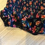 Lost + Wander  Party Til Dawn Black & Floral Button Down Smocked Top - Size S Photo 3