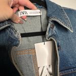 ZARA  Blue Denim Shirt Jacket Photo 5