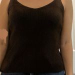Old Navy Brown Knit Sweater Tank Photo 0