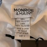 Monroe & Main White Blue Windswept Floral Summer Romper Maxi Dress NWT 1X Flaw Photo 12