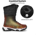 Women Faux Fur Snow Boots Black Size 8.5 Photo 3