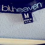 Blu Heaven Women's M Blue Dress Casual Solid Photo 2