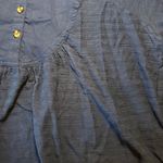 Anthropologie baby doll blouse navy large Photo 2