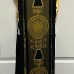 Vietnamese Sleeveless Chic Ao Dai Gold Black Top Photo 2